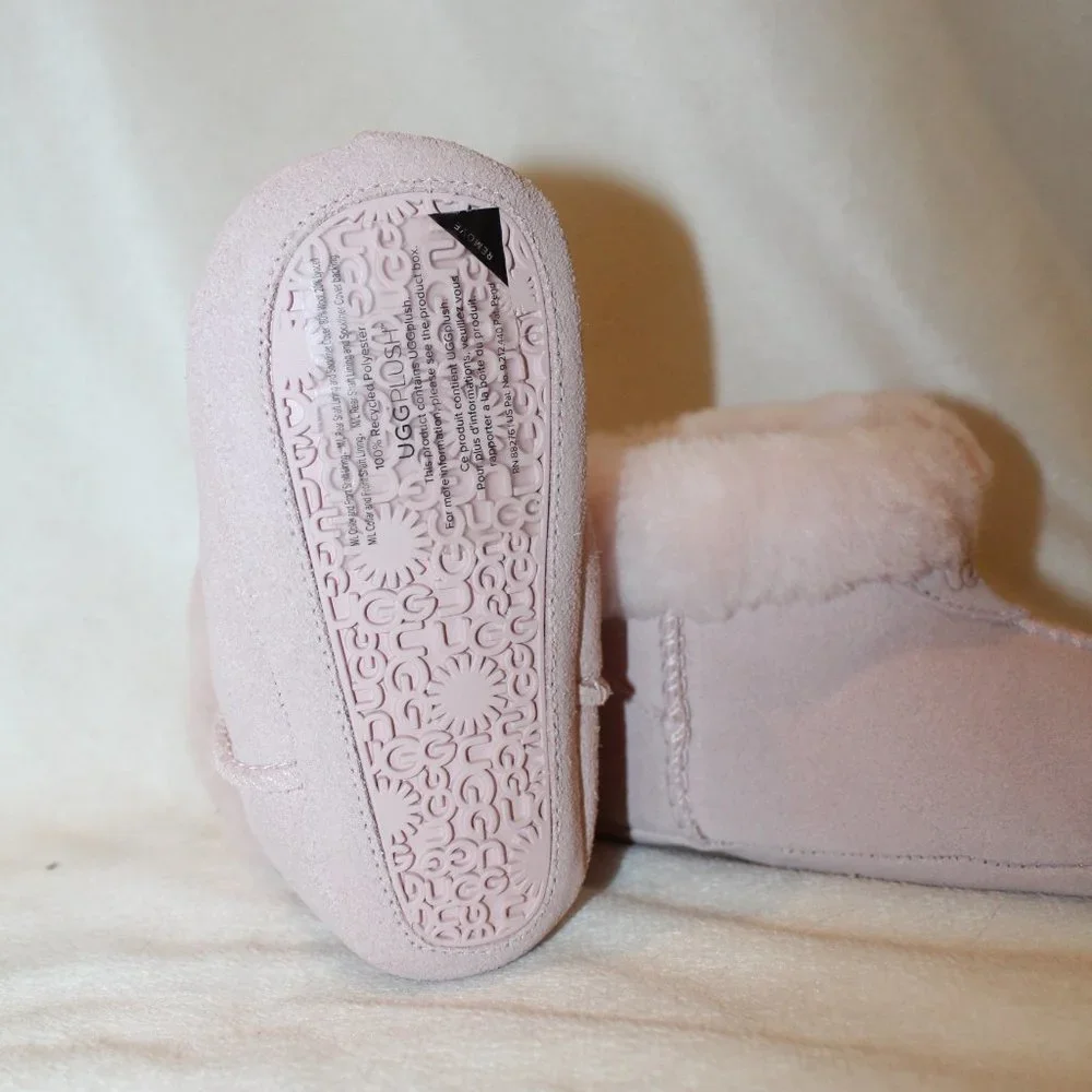 NIB UGG BABY TODDLER GOJEE SUEDE‎ SHEARLING BOXED BOOT BOOTIES PINK